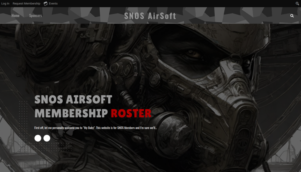 SNOS AirSoft Team Website